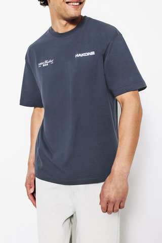 T-shirt relax - Donkerblauw