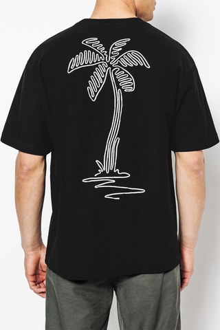 T-shirt relax - Zwart