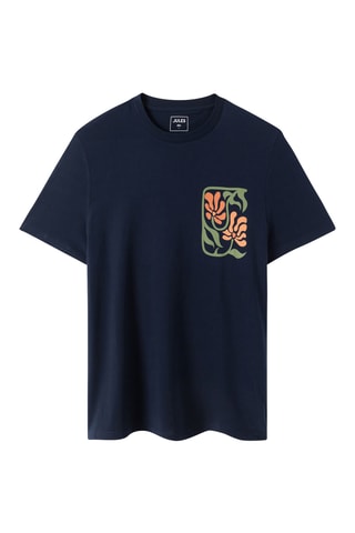 T-shirt Slim Fit - Donkerblauw