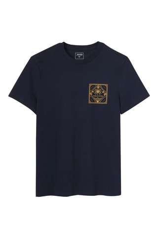 T-shirt Slim Fit - Donkerblauw