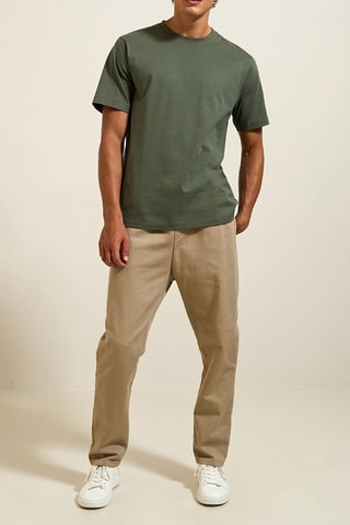 Biologisch Katoenen T-shirt Regular - Kaki