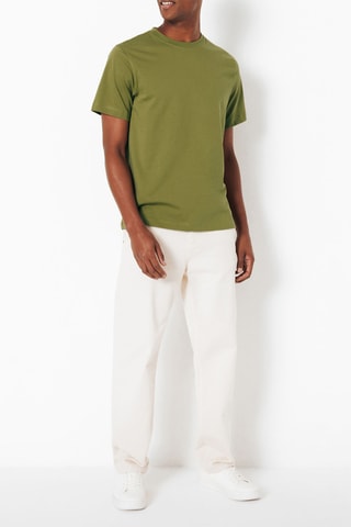 Biologisch Katoenen T-shirt Regular - Olijfgroen