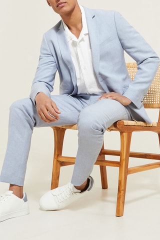 Linnen Jasje - Hemelsblauw