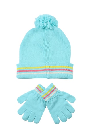 Bonnet à pompon et Gants Stitch Lilo et Stitch Disney  - Bleu