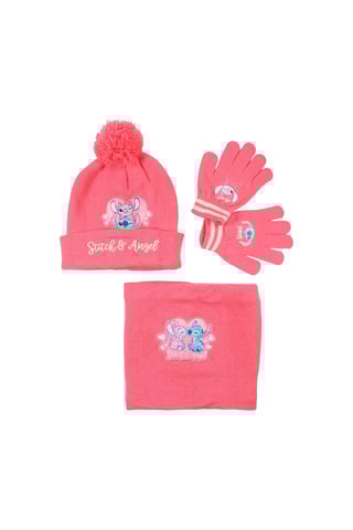 Ensemble 3 pièces Stitch et Angel Lilo et Stitch Disney  - Rose