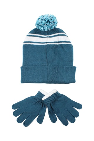 Bonnet à pompon et Gants Stitch Lilo et Stitch Disney  - Blanc et bleu