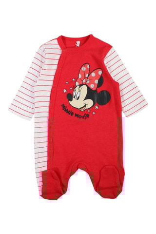 Grenouillère Minnie Disney  - Blanc, noir et rouge