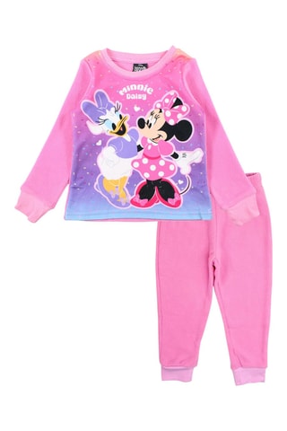 Pyjama polaire Daisy et Minnie Disney  - Rose