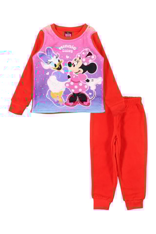 Pyjama polaire Daisy et Minnie Disney  - Rouge