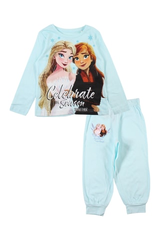 T-shirt et pantalon Elsa et Anna La Reine des Neiges Disney  - Bleu