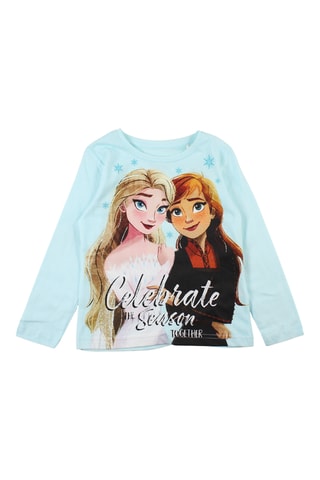 T-shirt et pantalon Elsa et Anna La Reine des Neiges Disney  - Bleu