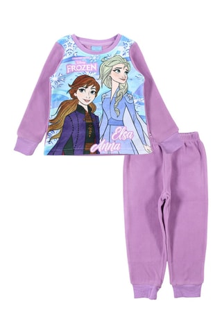 Pyjama polaire Elsa et Anna La Reine des Neiges Disney  - Violet