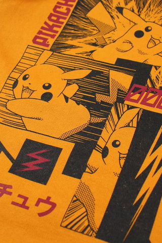 Sweat à capuche Pikachu Pokémon  - Noir et orange
