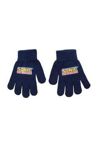 Bonnet et gants Sonic  - Bleu et jaune