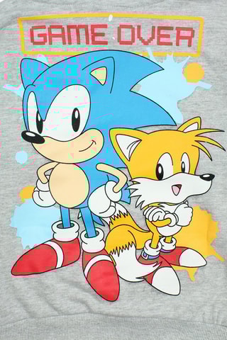 Sweat à capuche Sonic  - Gris