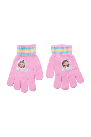 Bonnet et gants Gabby et la Maison Magique  - Bleu et rose