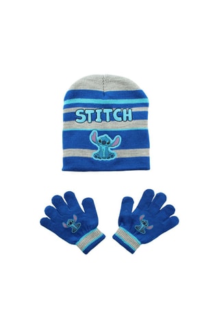 Bonnet et gants Stitch Lilo et Stitch Disney   - Bleu