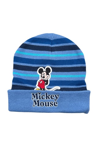 Bonnet Mickey Disney  - Blanc, noir et bleu