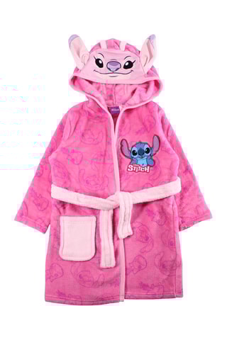 Peignoir à capuche Stitch Lilo & Stitch Disney - Rose - Rose