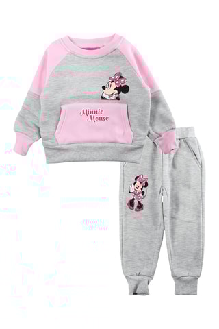 Sweat et jogging Minnie Disney - Gris clair chiné - Gris