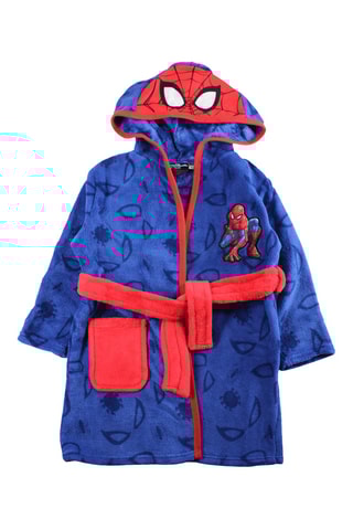 Peignoir à capuche Spiderman Avengers Marvel - Bleu - Bleu