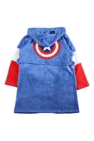 Peignoir à capuche Captain America Avengers Marvel - Bleu - Bleu