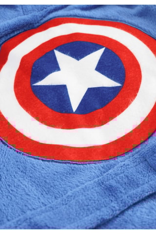 Peignoir à capuche Captain America Avengers Marvel - Bleu - Bleu