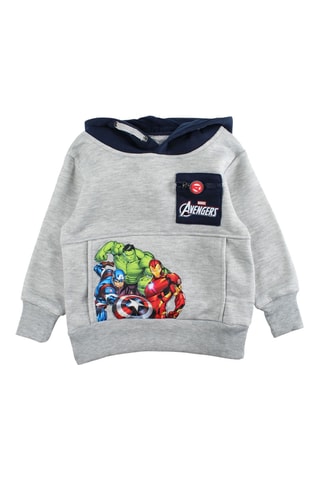 Sweat à capuche et jogging Avengers Marvel - Gris clair chiné - Gris
