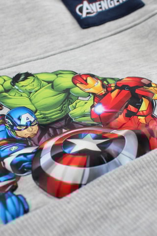 Sweat à capuche et jogging Avengers Marvel - Gris clair chiné - Gris