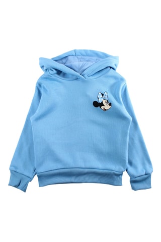 Sweat à capuche Minnie Disney - Bleu clair - Bleu
