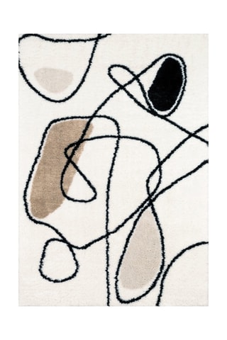 Tapete Lasso - Bege e preto