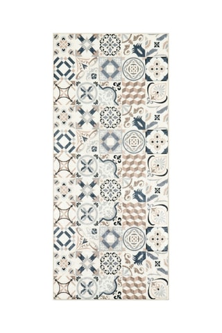 Tapete Azulejo 755 Branco e toupeira