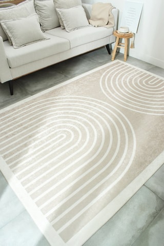 Tapete Grege 751 Bege e branco