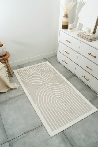 Tapete Grege 751 Bege e branco