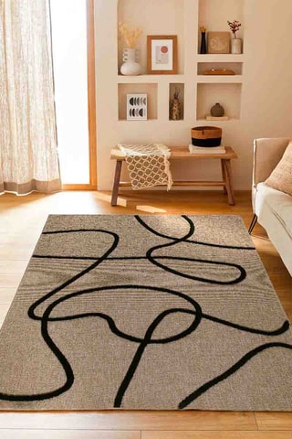 Tapete Palma 9494 Preto 