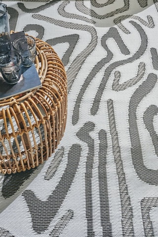 Tapete Capri - Preto e branco