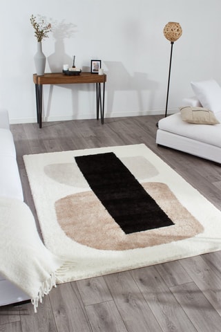 Tapete Karena Bege e preto