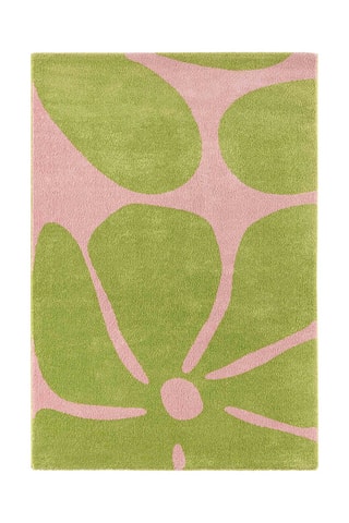 Tapete Groovy - Verde e rosa