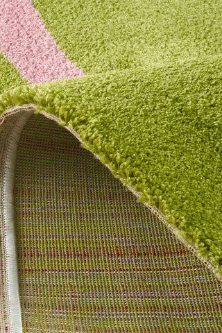 Tapete Groovy - Verde e rosa