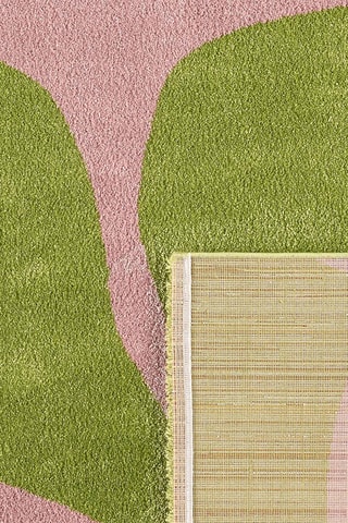 Tapete Groovy - Verde e rosa