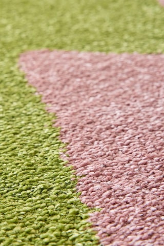 Tapete Groovy - Verde e rosa