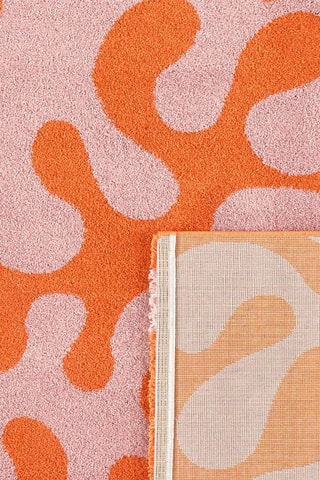 Tapete Groovy - Laranja e rosa