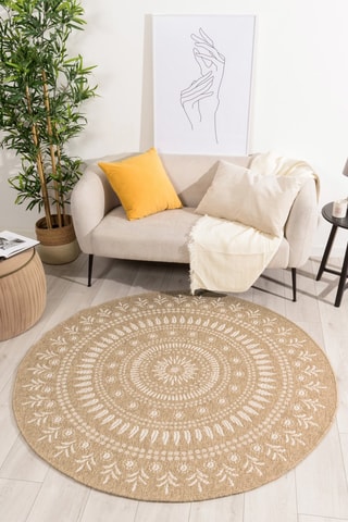 Tapete Nature - Bege e branco