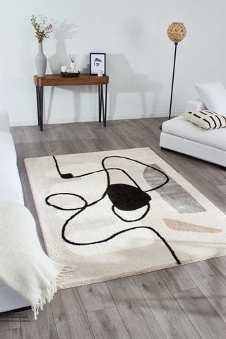 Tapete Lasso Bege e preto