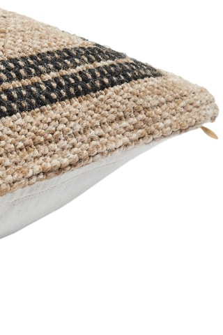 Fronha Nature 8863 Preto e bege - 50 x 50 cm