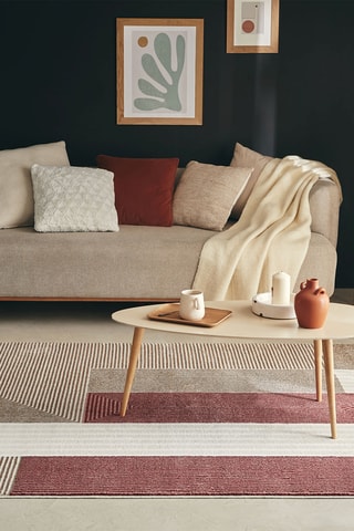 Tapete Memphis - Vermelho e bege