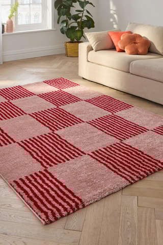 Tapete Groovy - Rosa e vermelho