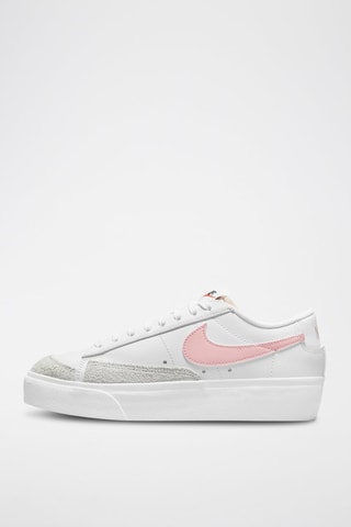 Nike Blazer Low Platform en cuir - Blanc