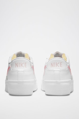 Nike Blazer Low Platform en cuir - Blanc