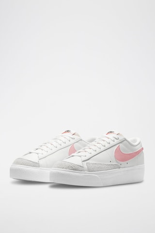 Nike Blazer Low Platform en cuir - Blanc